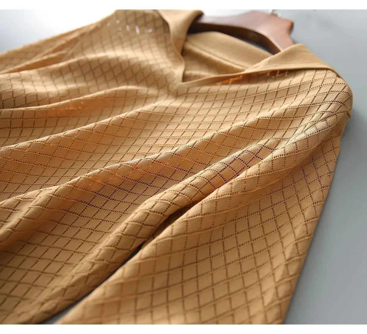 Irene | Women’s Céleste Diamond Knit Top