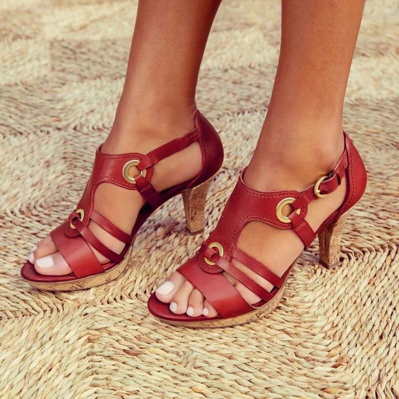 Violetta | Women’s Orthopedic Ring Detail Heel Sandals