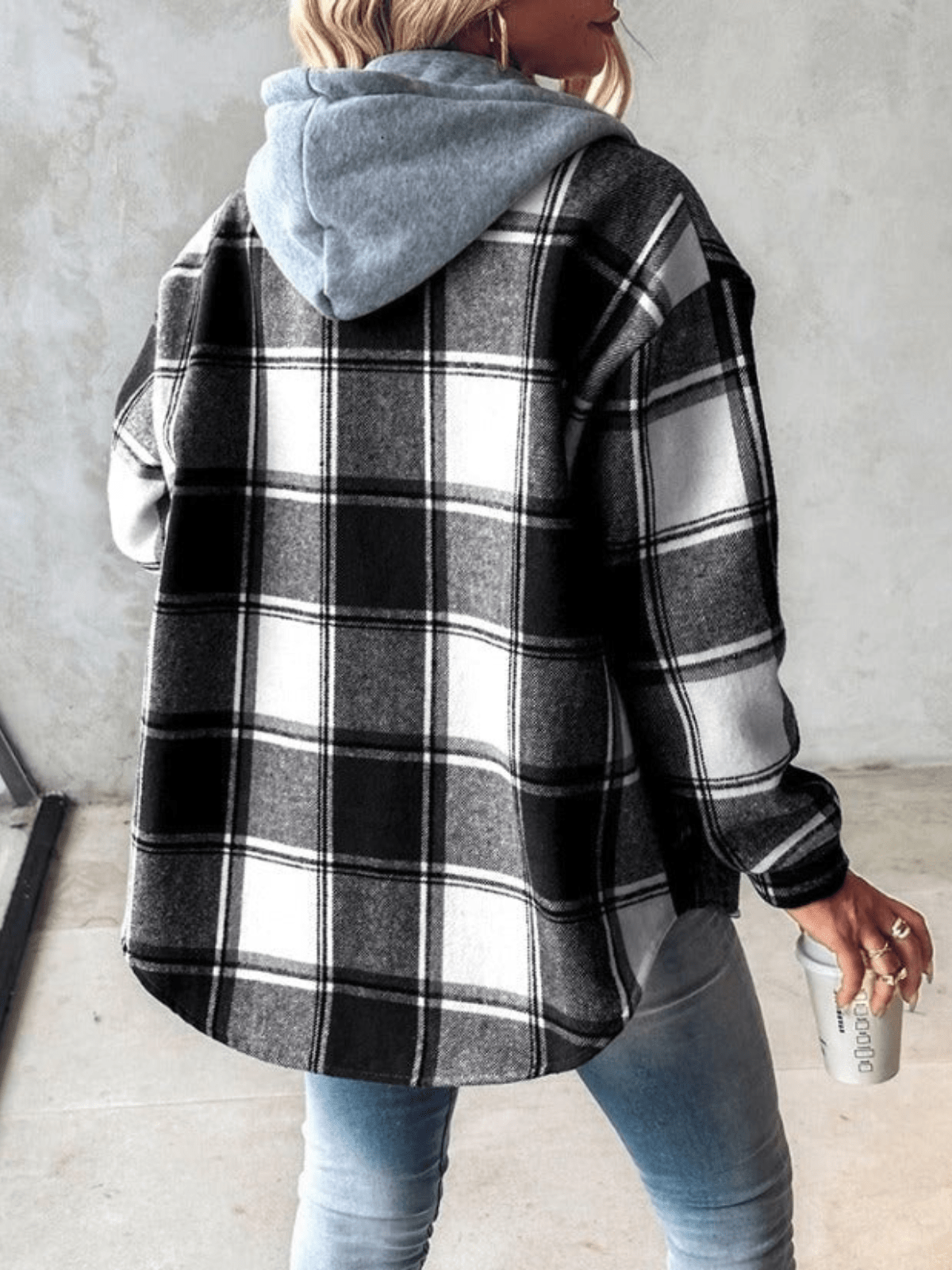 Hadassa | Women’s Checkered Hoodie