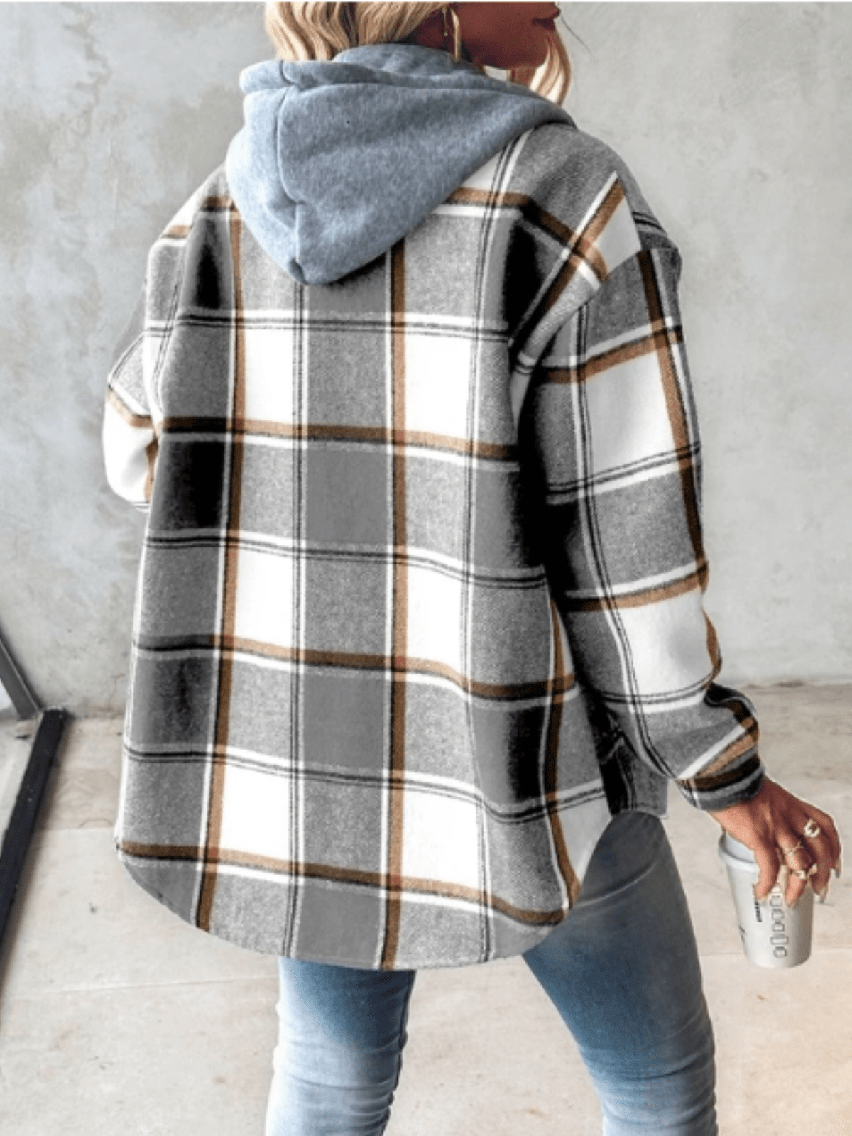 Hadassa | Women’s Checkered Hoodie