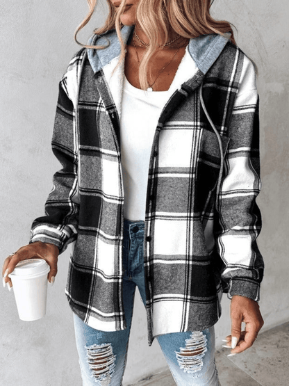 Hadassa | Women’s Checkered Hoodie