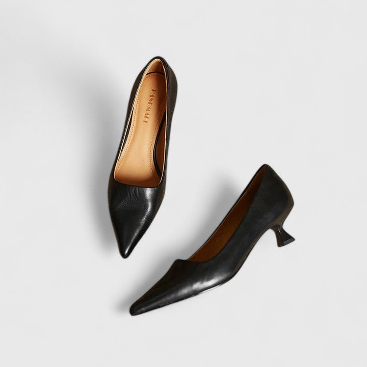 Waverly | Women’s Pointed Toe Kitten Heel Pumps