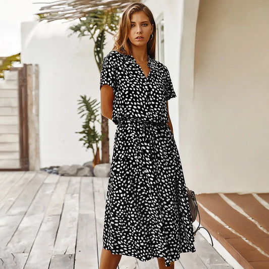 Loretta | Women’s  Midi Shirt Dress