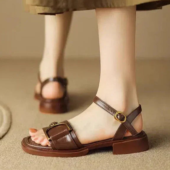 Zephyra | Women’s Buckled Flat Sandals