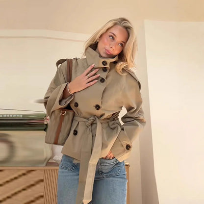 Lainey | Women’s Cropped Trench Jacket