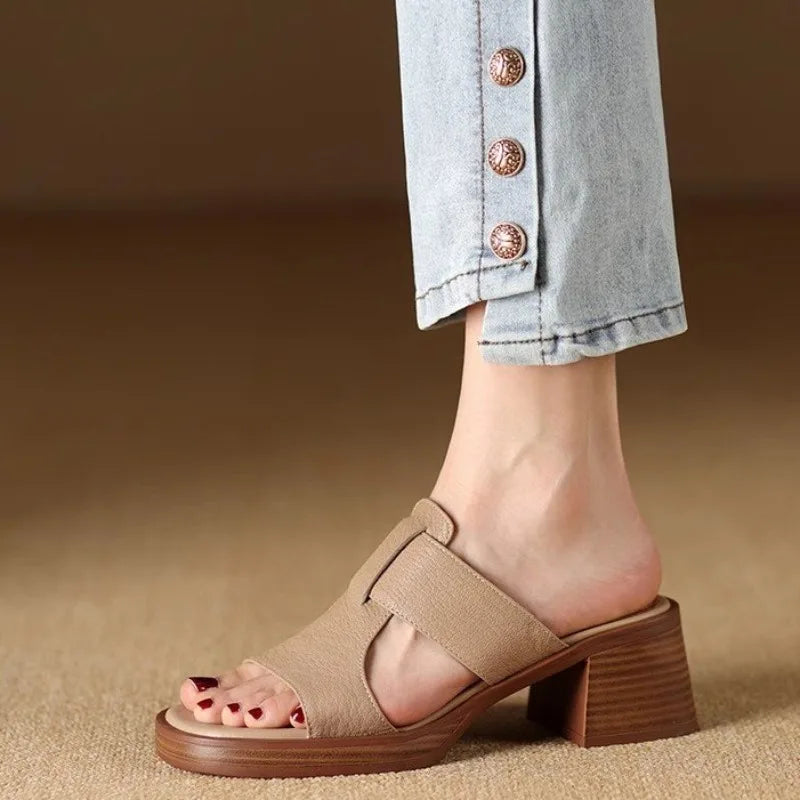 Sabine | Women’s Block Heel Slide Sandals