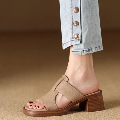 Sabine | Women’s Block Heel Slide Sandals