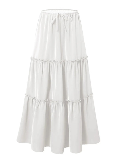 Daphne | Women’s Tiered Meadow Print Maxi Skirt