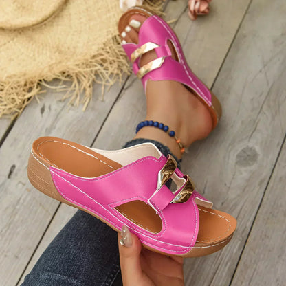 Paisley | Women’s Orthopedic Colorblock Wedge Sandals