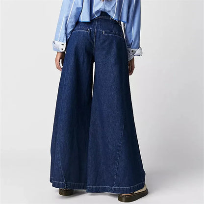 Erin | Women’s Modern Pleated Wide-Leg Jeans