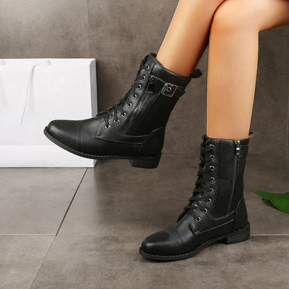 Brynlee | Women’s Lace-Up Mid-Calf Boots