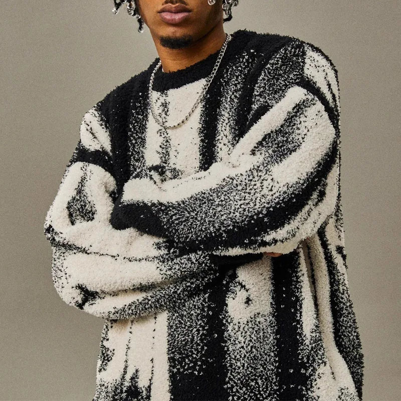 Bramwell | Men’s Abstract Knit Sweater