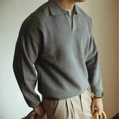 Cyrus | Men’s Long-Sleeve Polo Sweater