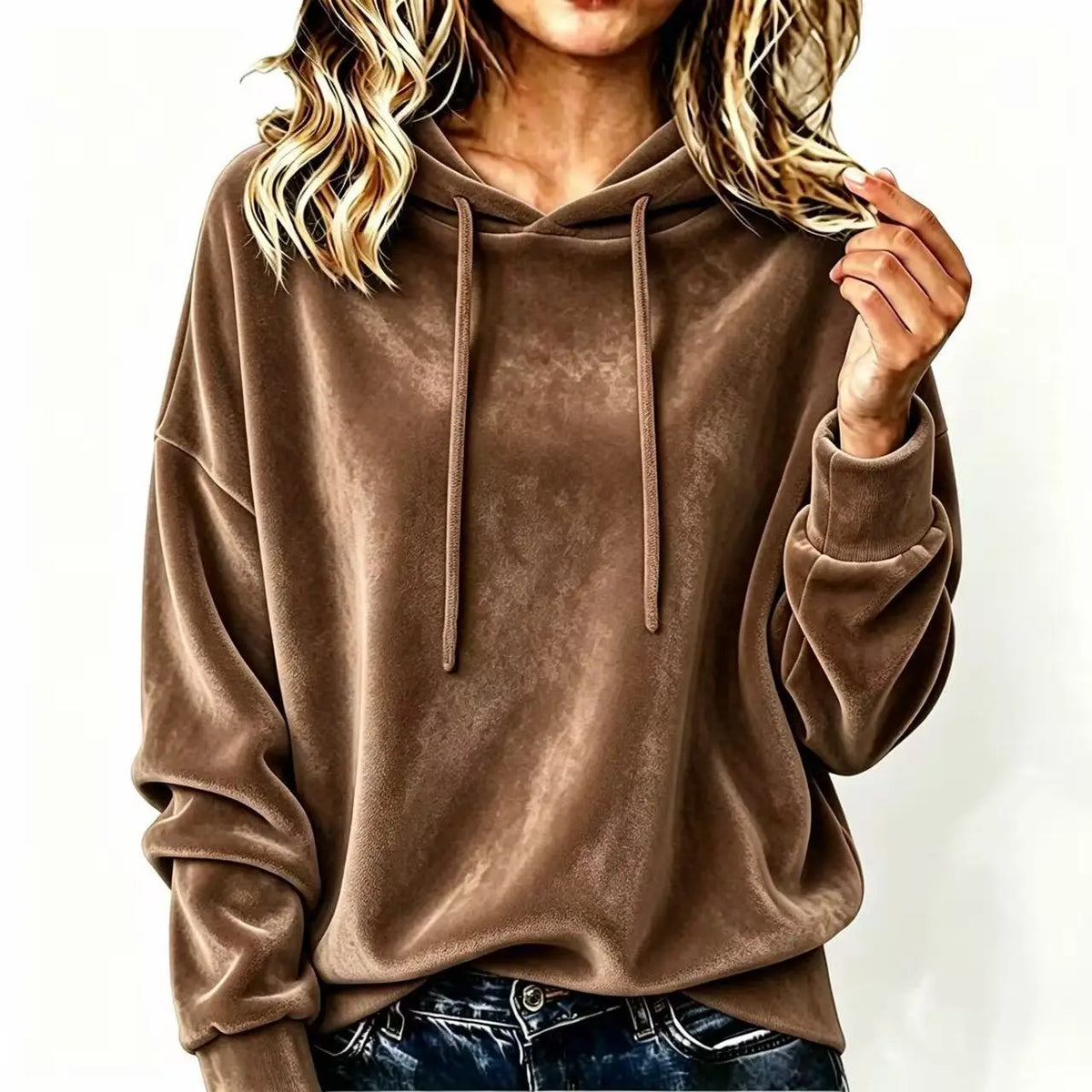 Elara | Women’s Drawstring Pullover Hoodie