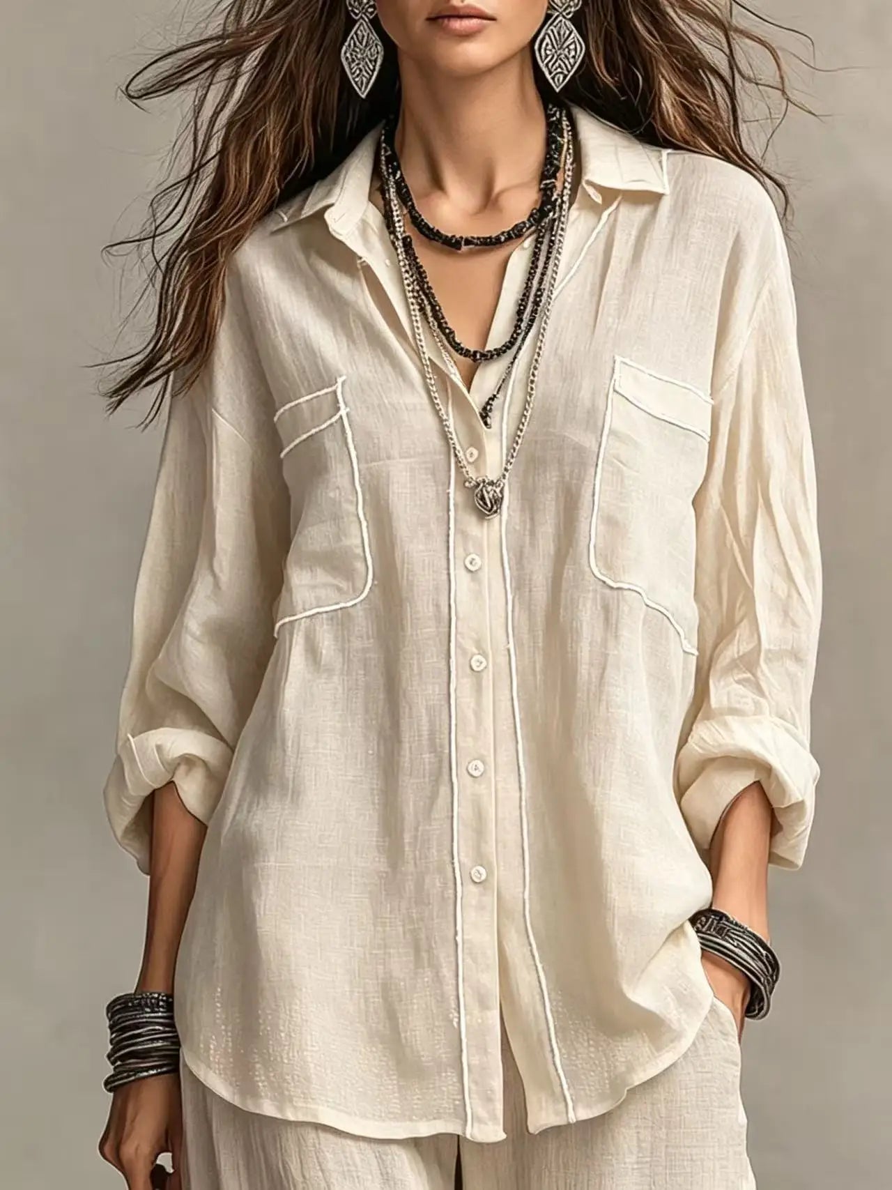 Anika | Women’s Button Up Blouse