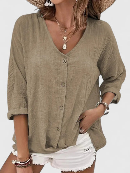 Blythea | Women’s Sophisticated Button Front Blouse