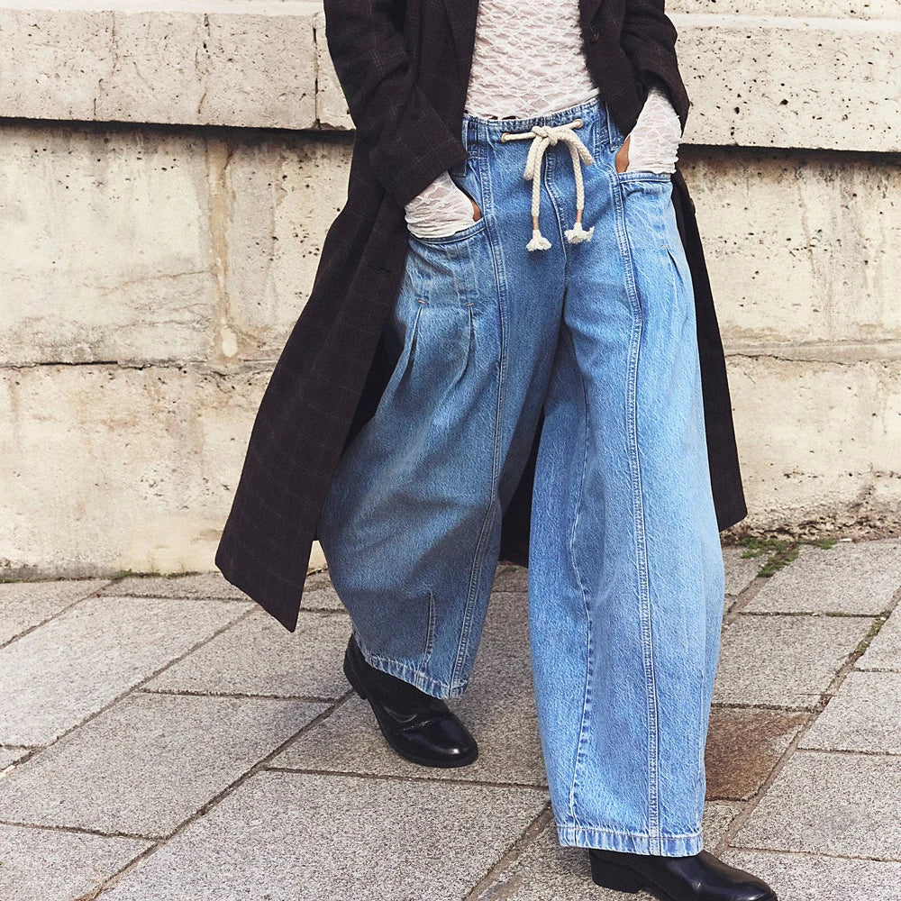 Elena | Women’s Comfort Fit Drawstring Denim Jeans