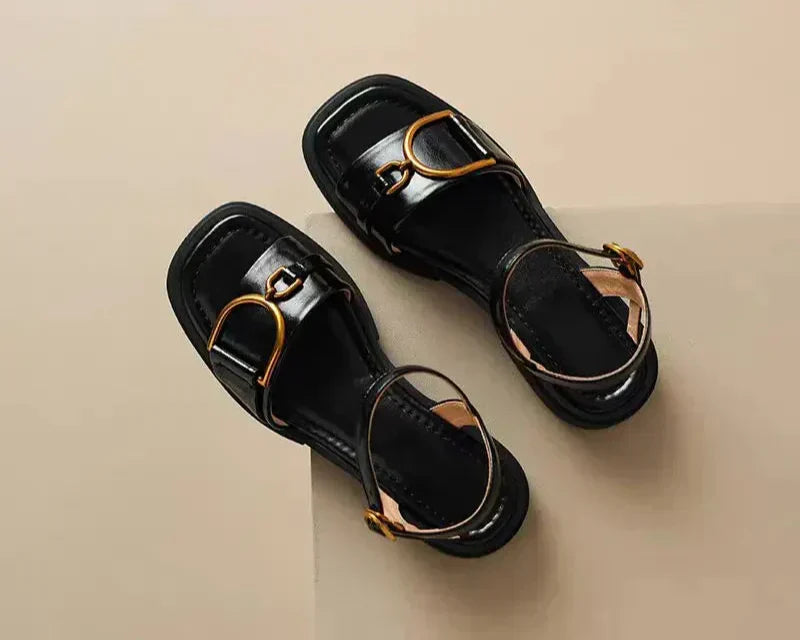 Zephyra | Women’s Buckled Flat Sandals
