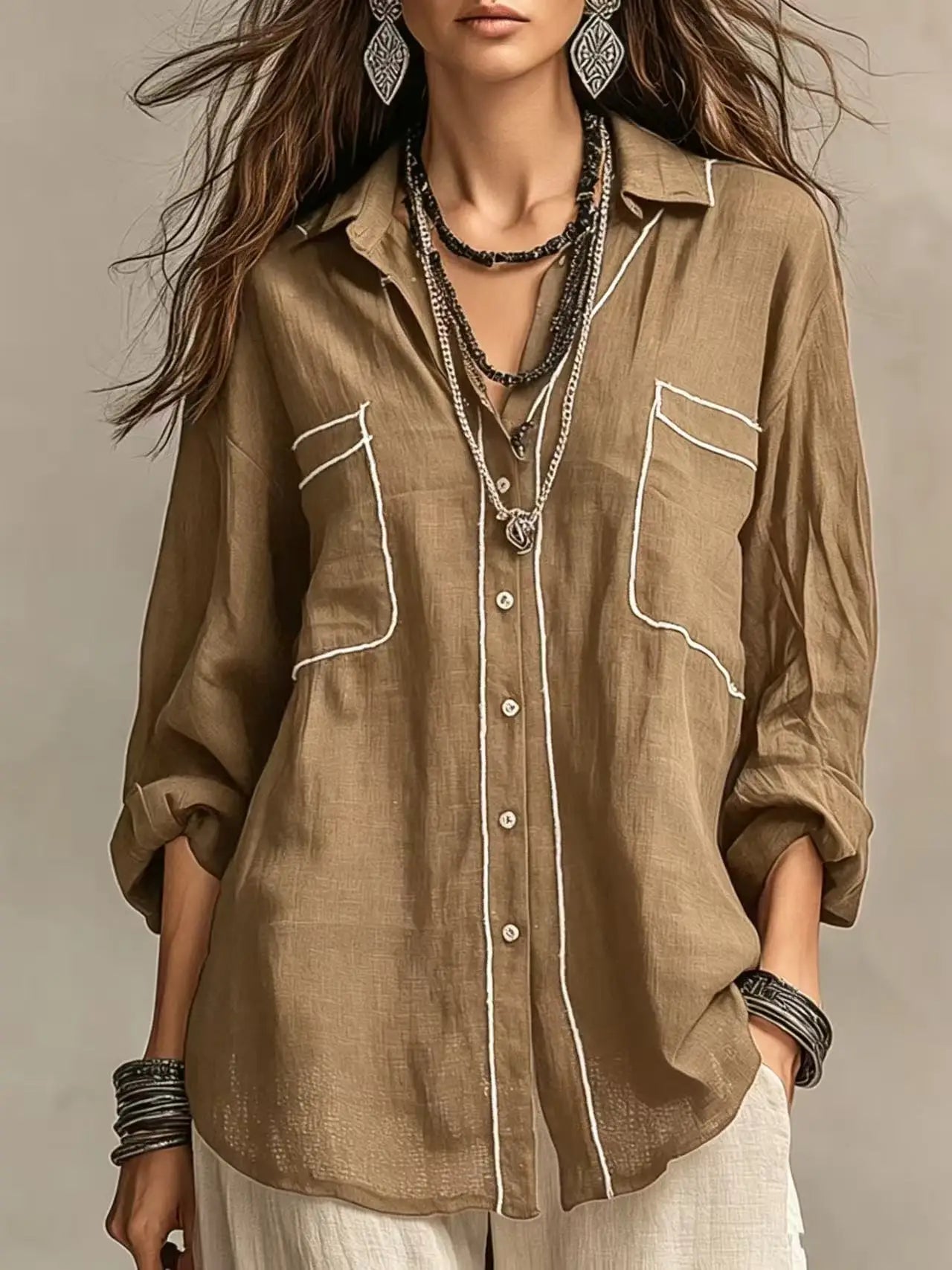 Anika | Women’s Button Up Blouse