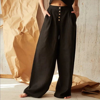 Paige | Women’s Relaxed-Fit Cotton Wide-Leg Pants