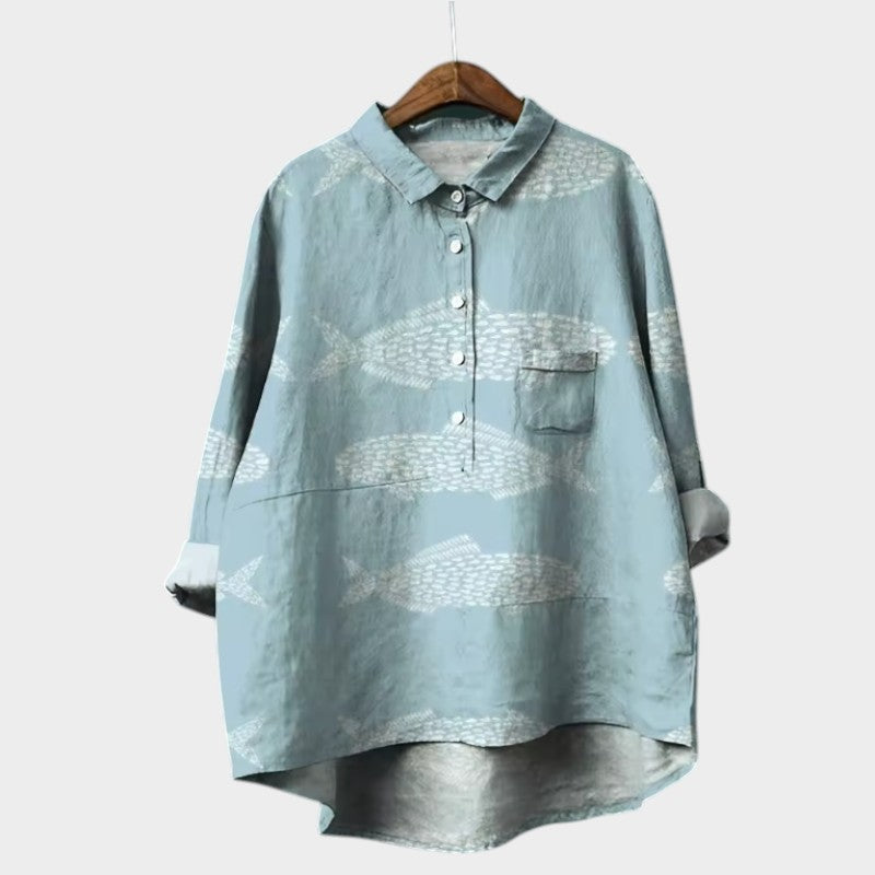 Emberly | Women’s Floral Button Up Blouse
