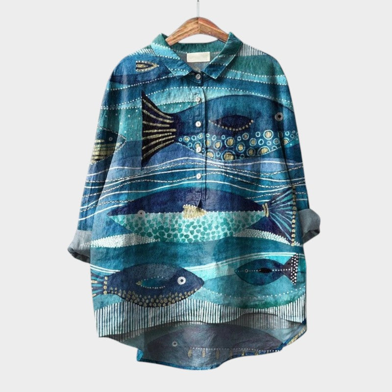 Emberly | Women’s Floral Button Up Blouse