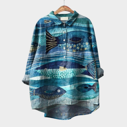 Emberly | Women’s Floral Button Up Blouse