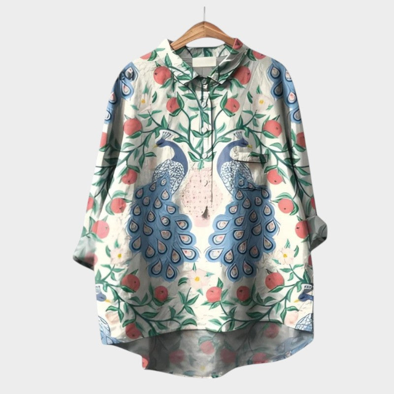 Emberly | Women’s Floral Button Up Blouse