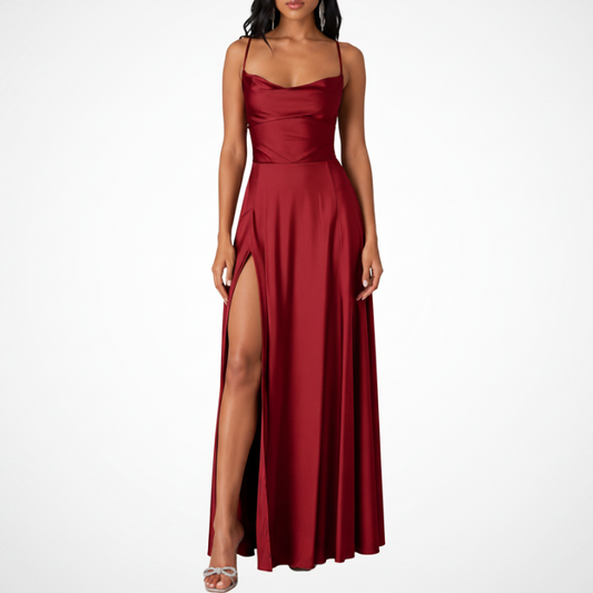 Aubrielle | Women’s Cowl Neck Maxi Dress