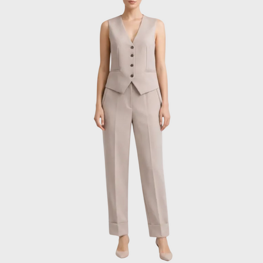 Coralynn | Women’s Waistcoat and Trousers Suit Set