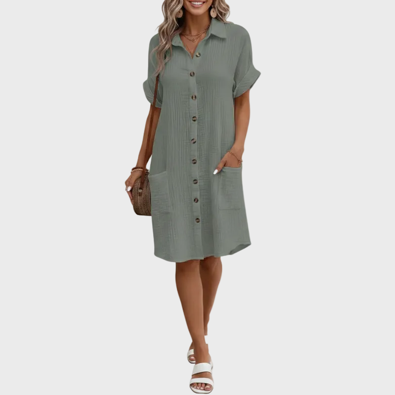Hadley | Women’s Collared Shirt Dress