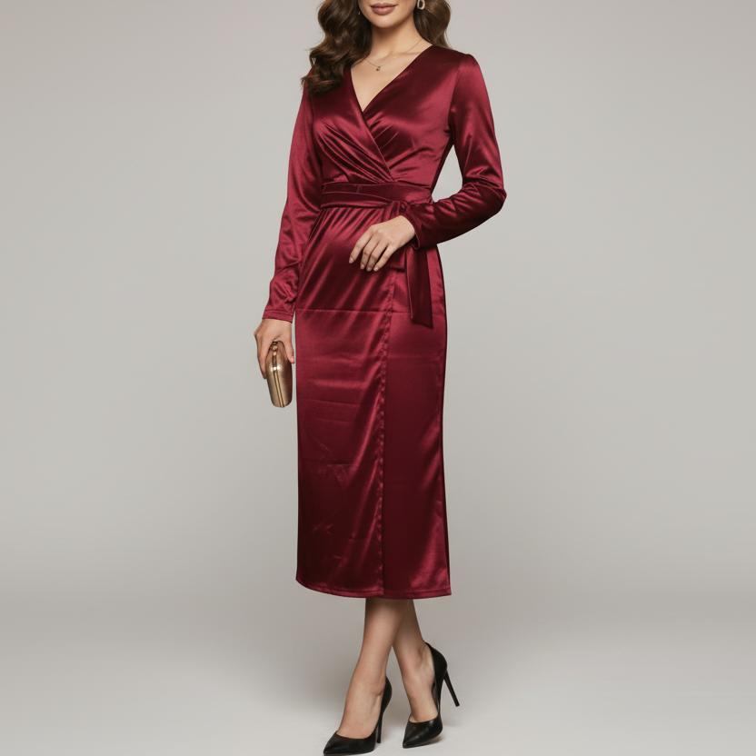Aurelia | Women’s Breezy Spring Wrap Midi Dress