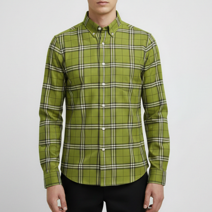 Gavin | Men’s Plaid Button-Up Shirt with Classic Collar