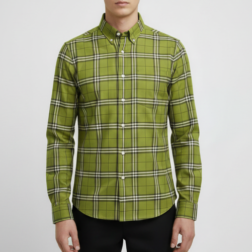 Gavin | Men’s Plaid Button-Up Shirt with Classic Collar