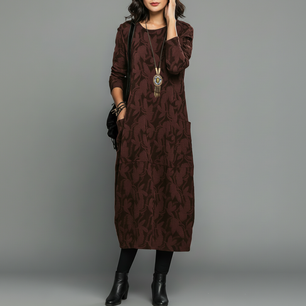 Loretta | Women’s Wedding Guest Printed Midi Dress
