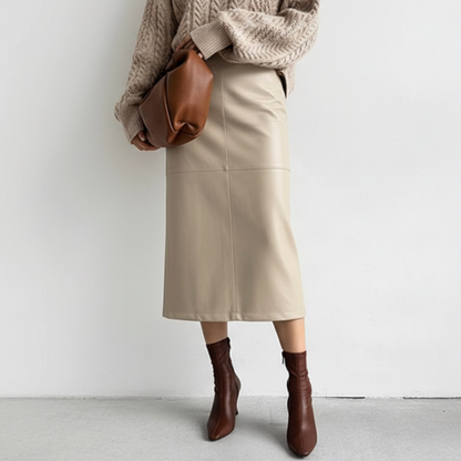 Cecilia | Women’s Summer High Waist Midi Skirt with Sleek Pencil Fit