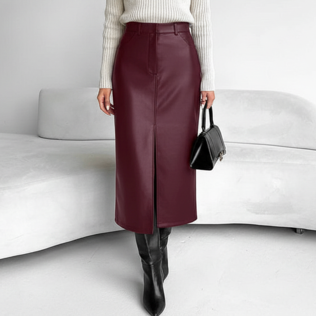 Sloane | Women’s Spring Elegant High Slit Midi Skirt