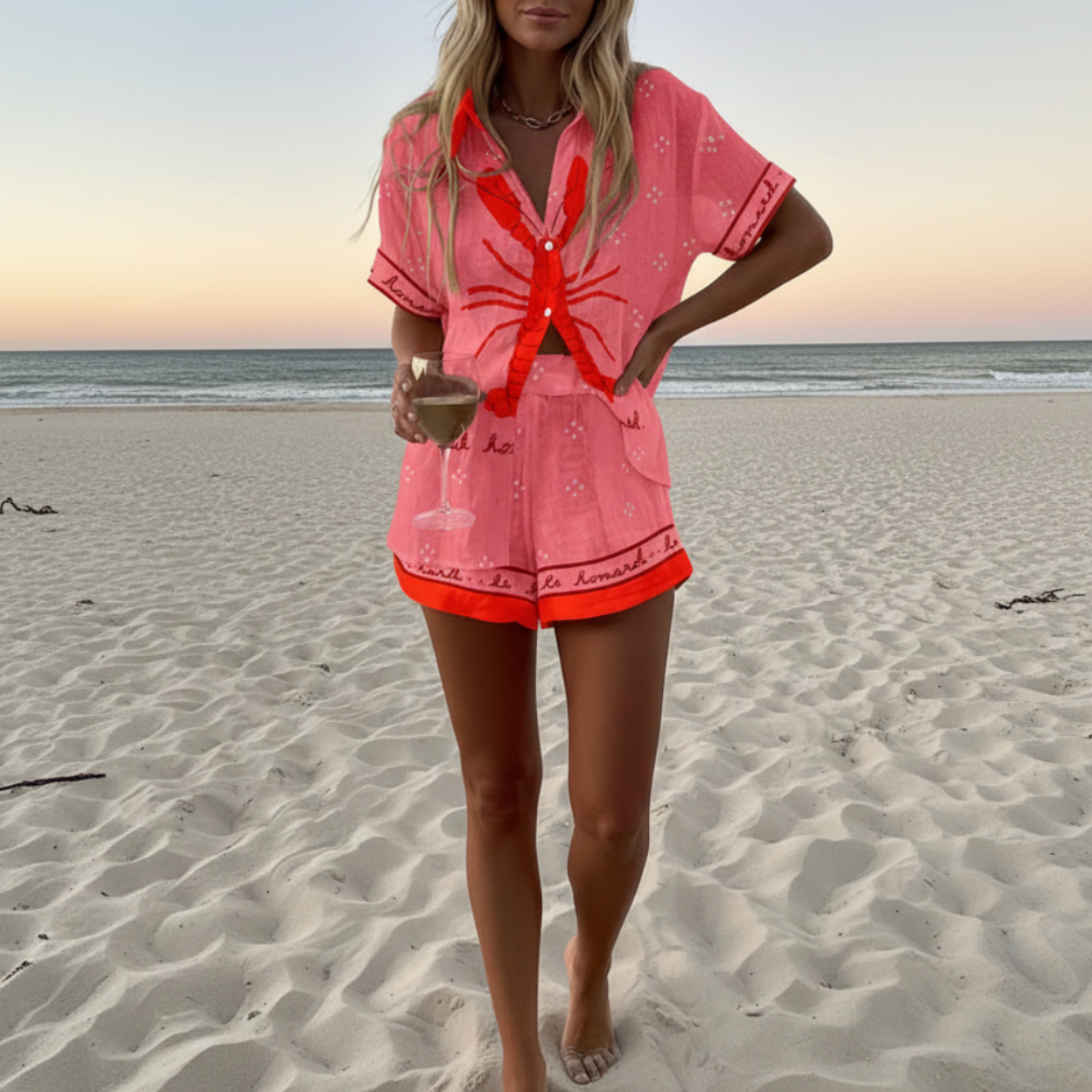 Zahara | Women’s Summer Beach Two-Piece Cover-Up Set