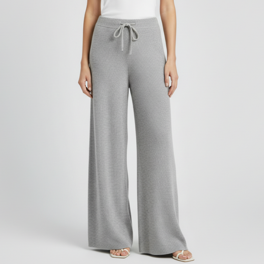 Brianna | Women’s Maternity Soft Knit Drawstring Wide-Leg Trousers