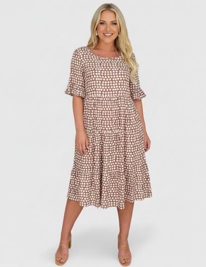 Summer | Women’s Breezy Ruffle Sleeve Wrap Summer Dress