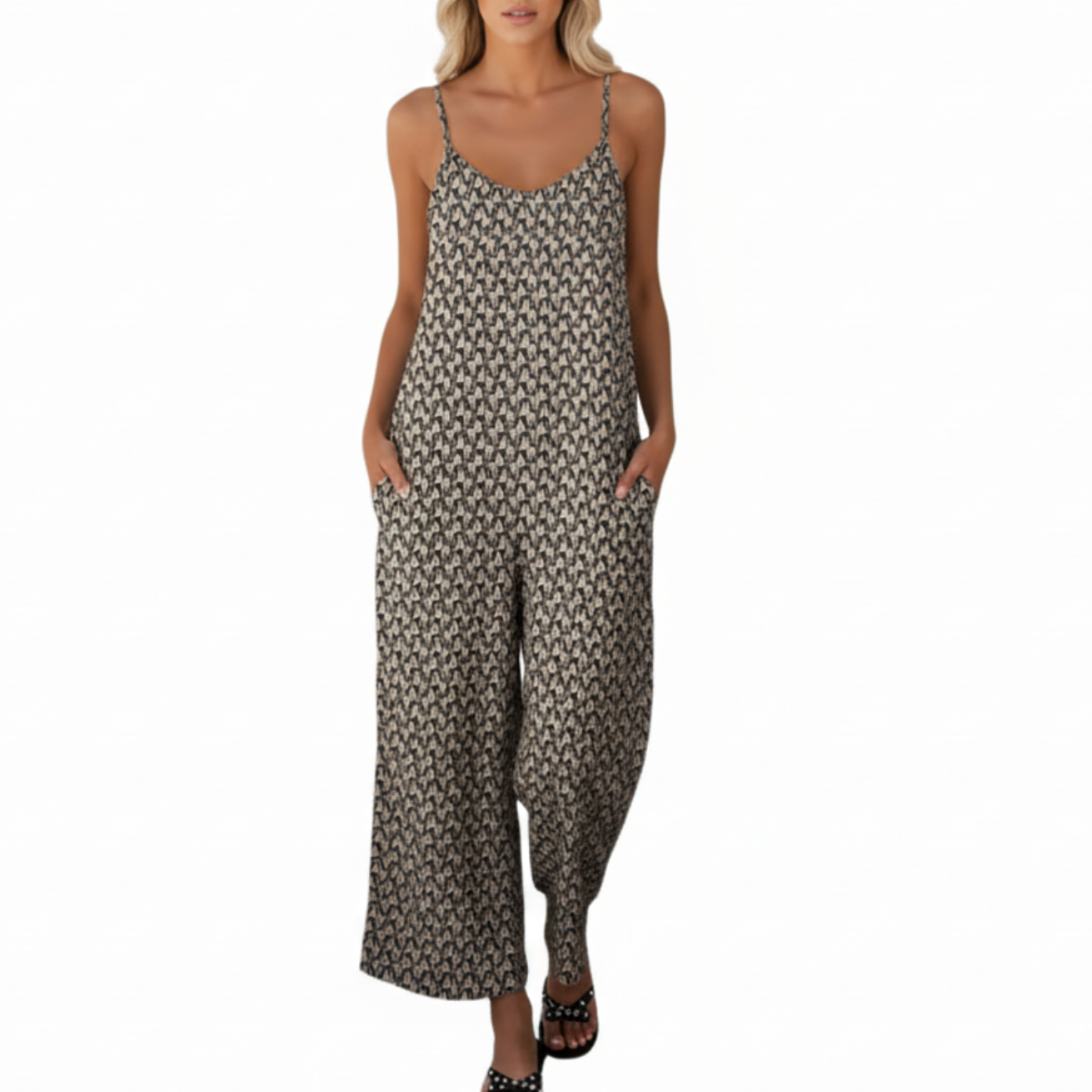Makenna | Women’s Spaghetti Strap Wide-Leg Jumpsuit