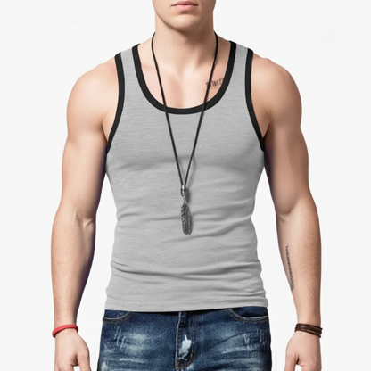 Jaxon | Men’s Contrast Trim Tank Top