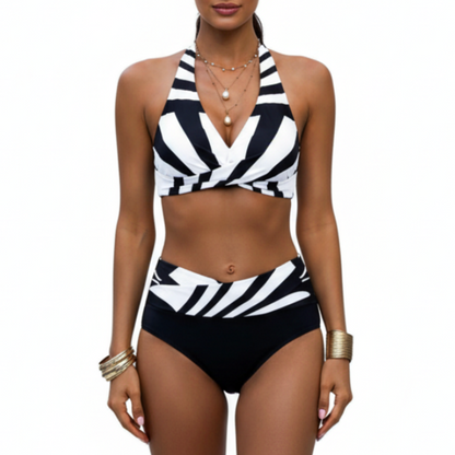 Zariah | Women’s Halter Neck Two-Piece Swimsuit with Adjustable Straps