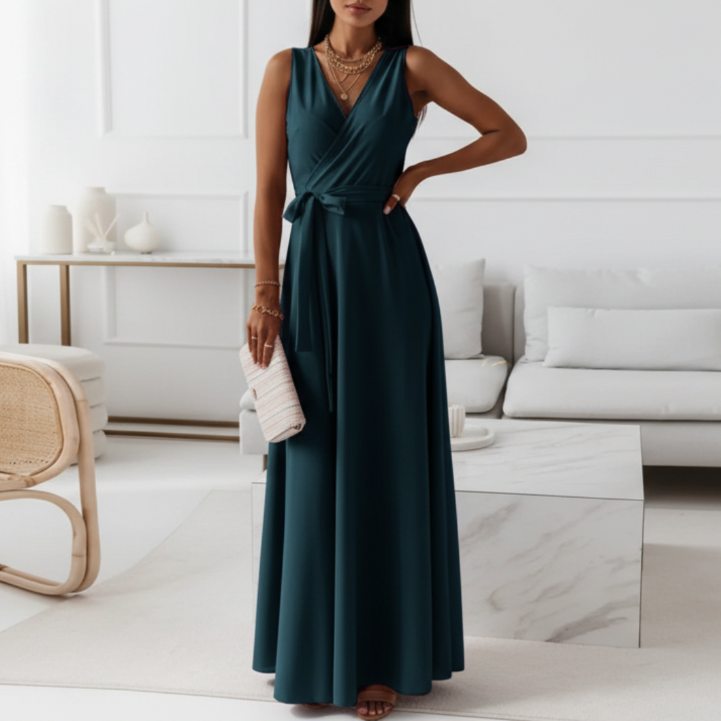 Elodie | Women’s Wedding Guest Wrap Maxi Dress