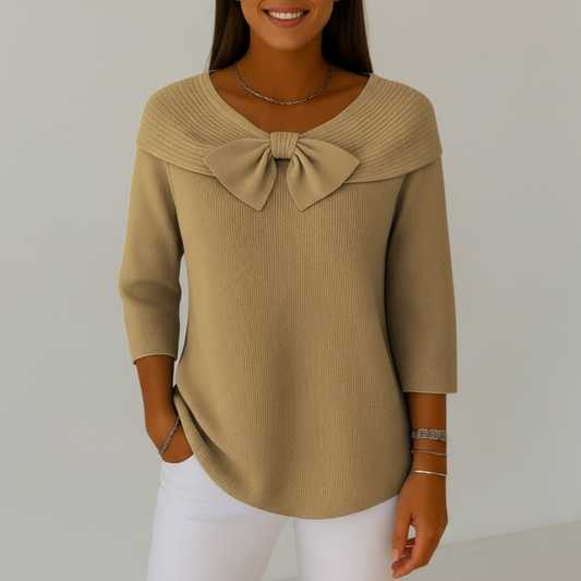 Madison | Women’s Sophisticated Bow Neck Sweater