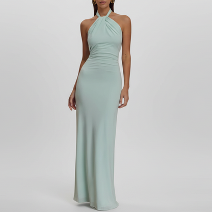 Delilah | Women’s Sophisticated Halter Maxi Dress