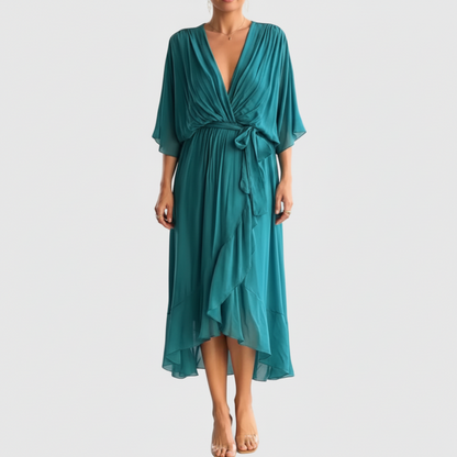Savannah | Women’s Elegant Tie Waist Maxi Dress