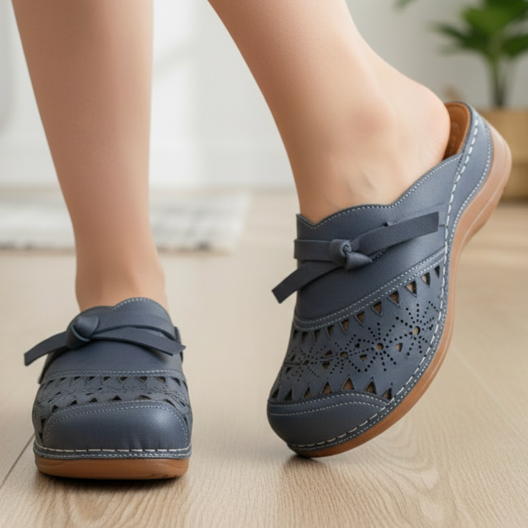 Ansley | Women’s Cutout Slip On Comfort Sandals