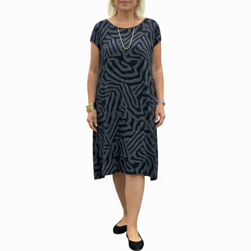 Bailey | Women’s Comfortable Printed Midi Dress