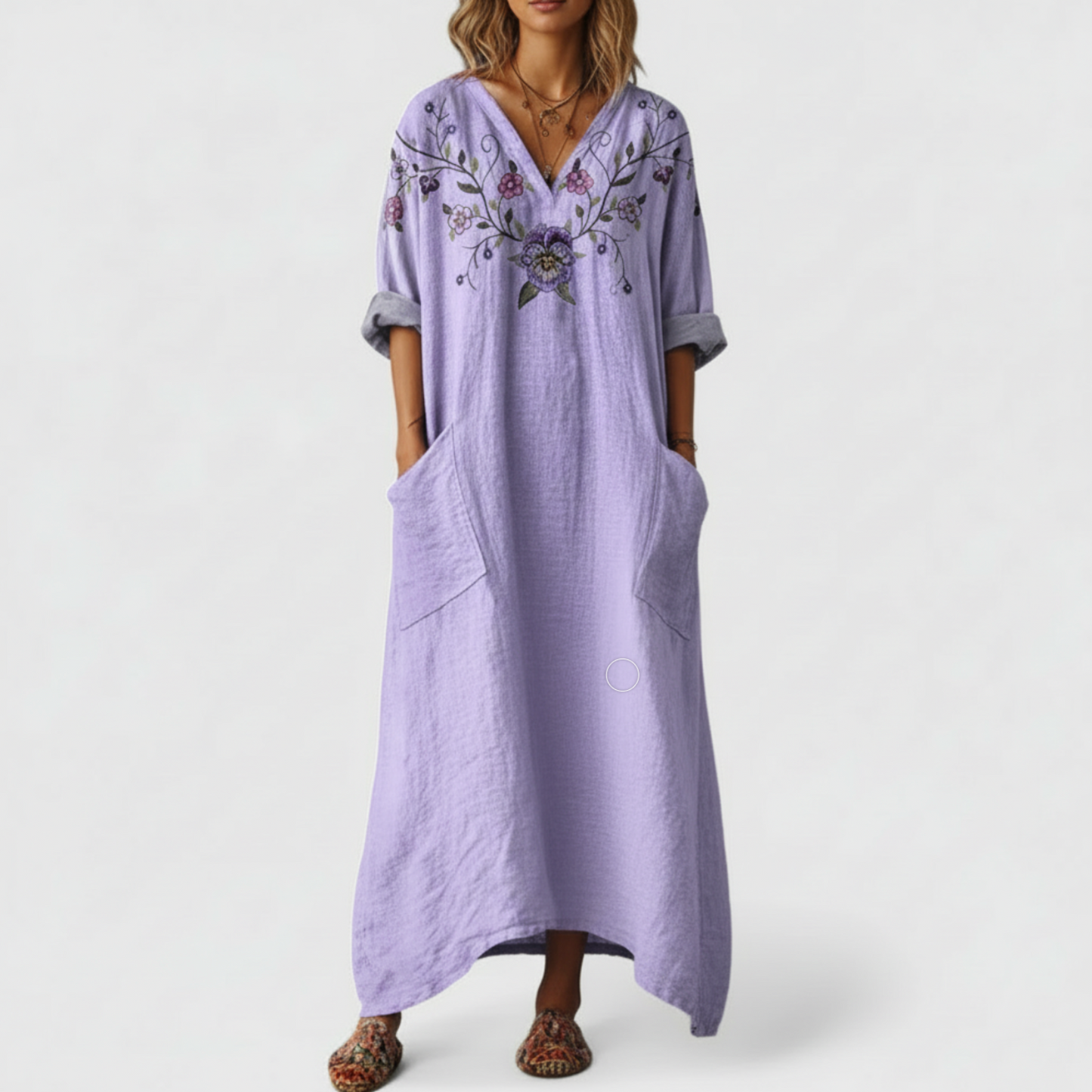 Romy | Women’s Elegant Printed Maxi Dress